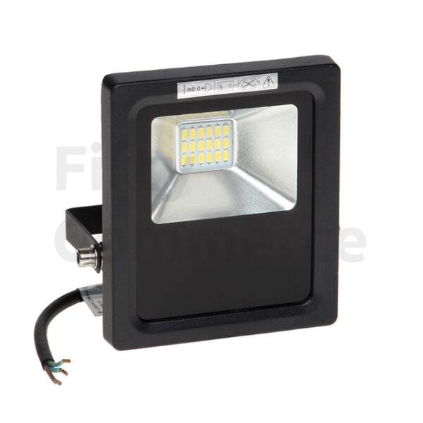 Led bouwlamp 10W zwart - Led