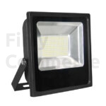 Led bouwlamp 100 watt 3000 kelvin warm wit zwarte behuizing met 1.5m snoer